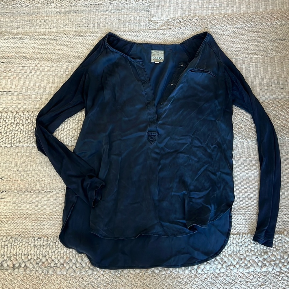Go by Go Silk Mixed Media Silk Top